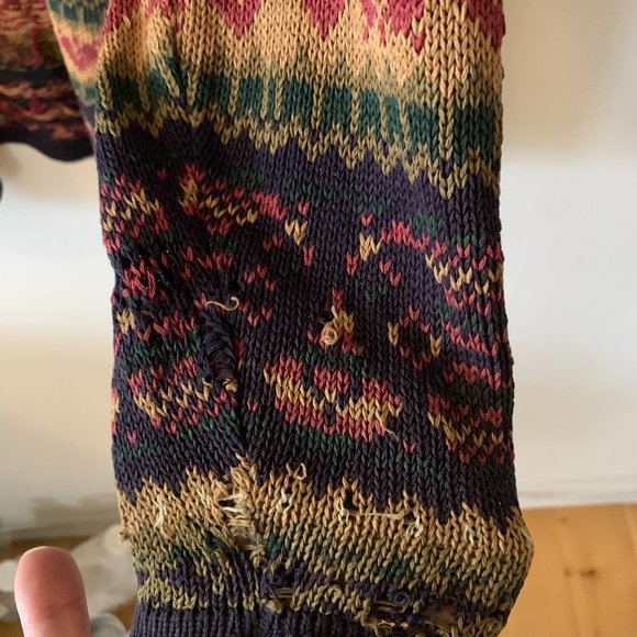 Vintage Fair Isle Knit Cardigan - Picture 4 of 5